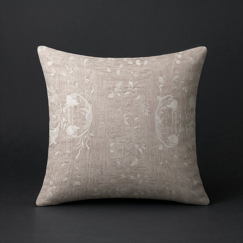 Coussin décoratif intérieur et extérieur Modern, Gris abstrait 141, Carré 18 po