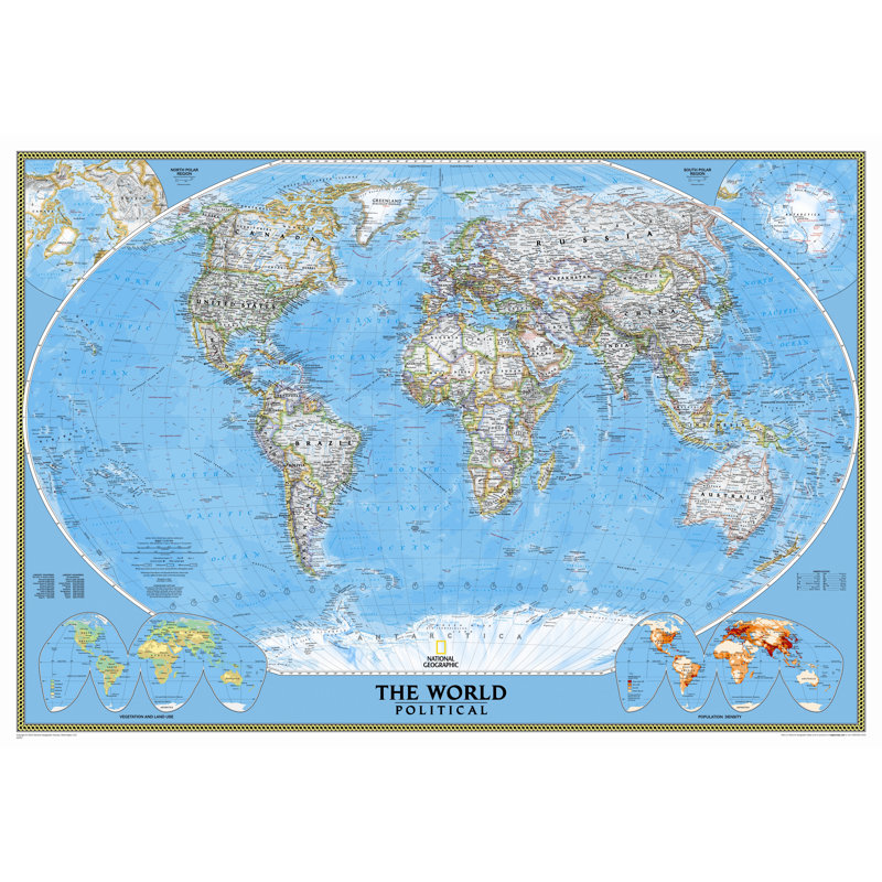 Carte murale du monde, Standard