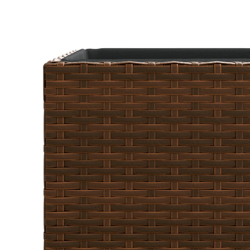 Andreita Metal Elevated Planter, Brown