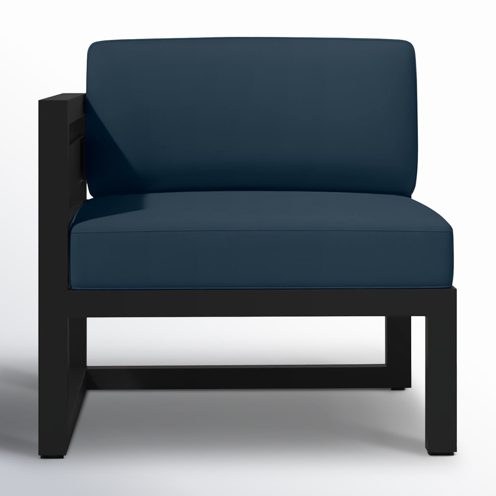 Smith Sunbrella® Patio Lounge Chair, Spectrum Indigo, Black