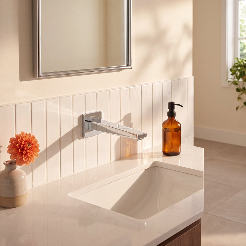 Bec de baignoire mural Metropol, Chrome chrome