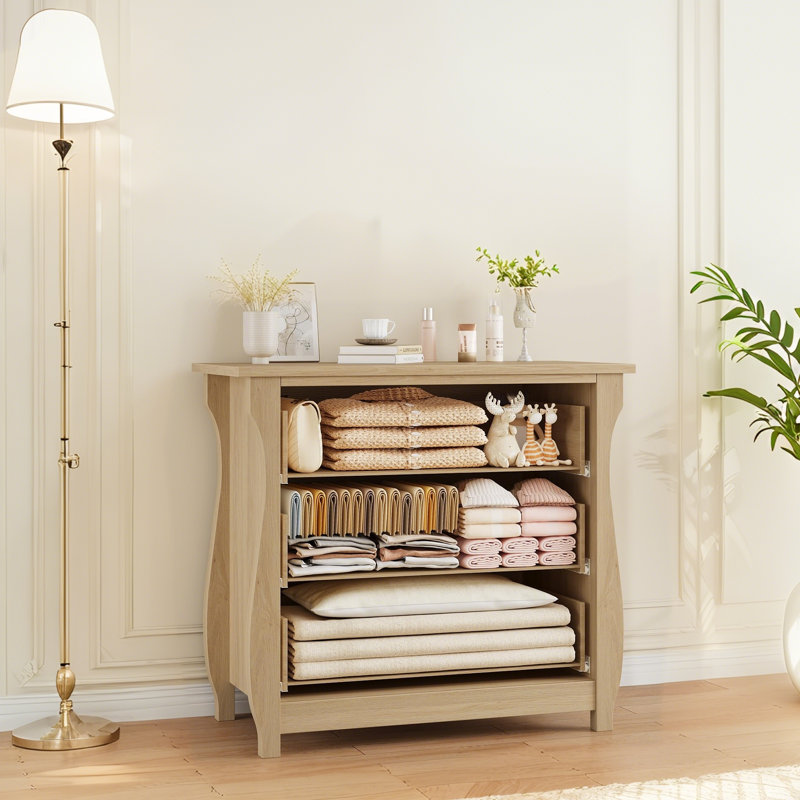  Commode 3 tiroirs Bohemian Modern, Jaune