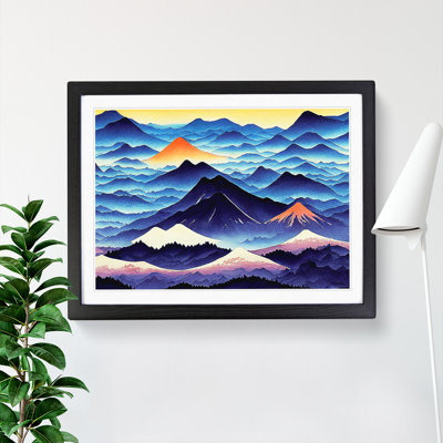 Fierce Japanese Mountains 1 Piece Single Picture Frame Painting