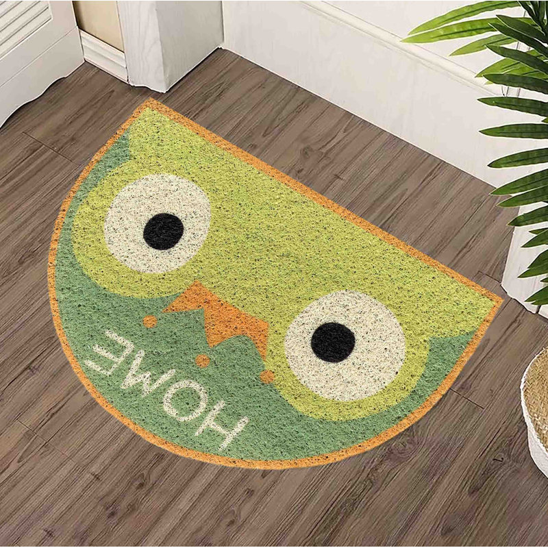 Tapis de porte demi-cercle anti-dérapant durable
