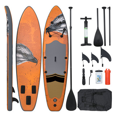 Balconera 11 FT Inflatable Stand Up Paddle Board Orange PVC SUP Paddleboard