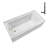 Streamline 66 in. x 32 in. Acrylic Left-Hand Drain Alcove Bathtub in Glossy White With External Drain-101699197