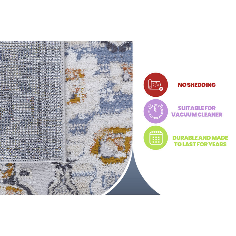 Tapis tissé à la machine Naar Payas, Rectangle 6 pi 7 po x 9 pi