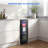 Eorice 12" Slim 60-Can Built-In or Freestanding Under Counter Beverage Refrigerator, Curved Handle