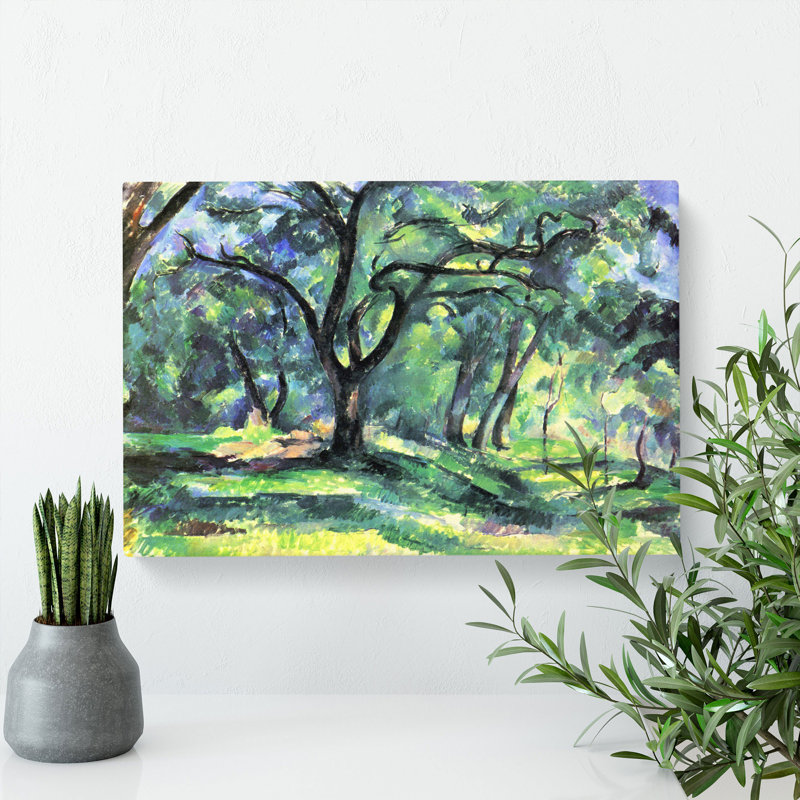 In The Woods by Paul Cezanne - Wrapped Canvas, 35cm H x 50cm W x 3cm D