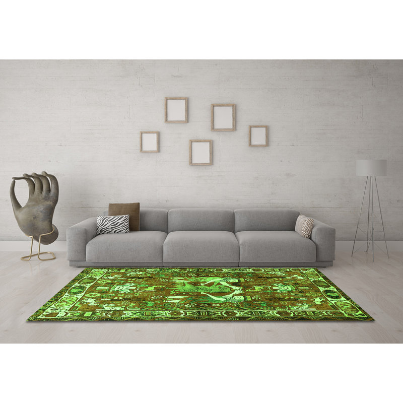 Performance Toile Indoor Rug, Square 4'