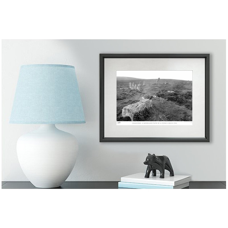 Chagford, A Moorland Path By A Stone Circle 1924 - Single Picture Frame Print, 60cm H x 80cm W x 2.3cm D