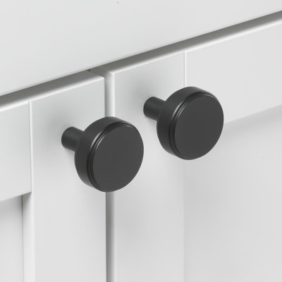 1-1/2" Diameter Solid Smooth Round Cabinet Knob