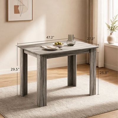 Minimalist Kitchen Table,Rectangular Dining Table,Durable Multi-Purpose Table(Only Table)
