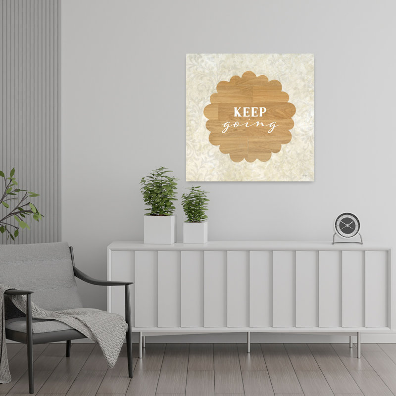 Keep Keeping Abstract Art contemporain, H 24 po x l 24 po