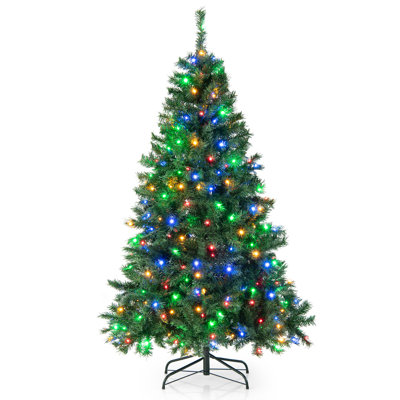 6' Lighted Pine Christmas Tree
