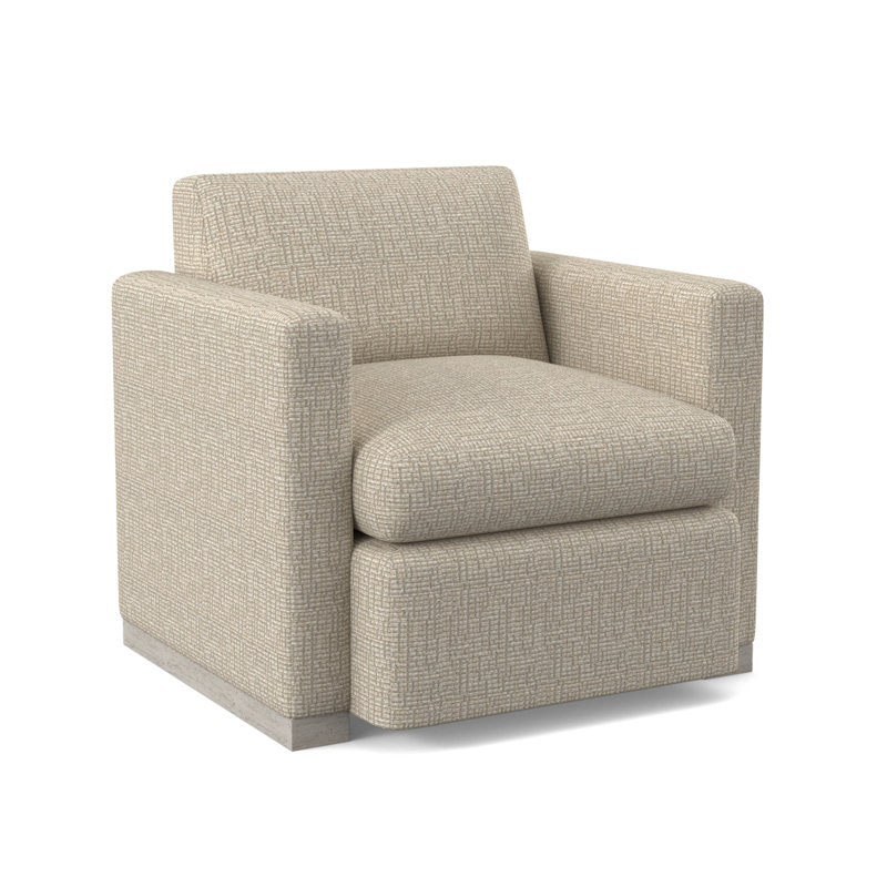 Chaise pivotante Ledger, Viscose pierres ivoire, Bisque