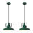 Green Pendant Lights Kitchen Island 12.2 Inch, 2 Pack Industrial Pendant Light Fixtures Adjustable Height, Farmhouse Ceiling Hanging Light for Dining Room Cafe Bar-115989363