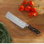 Joyjolt 7-In Nakiri Knife High Carbon Steel Kitchen Knife