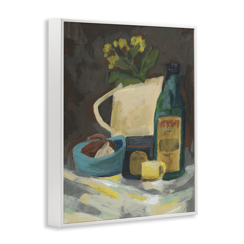 Impression de giclée de nature morte par June Erica Vess, Estampe numérique encadrée blanc bord de mer, H 14 po x l 11 po