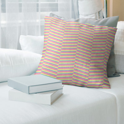 Rayures fracturées Coussin décoratif