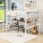 Baumeister Full Metal Loft Bed With Lateral 4-Layer Ladder, Large Desk, Slatted Guardrails-726753443
