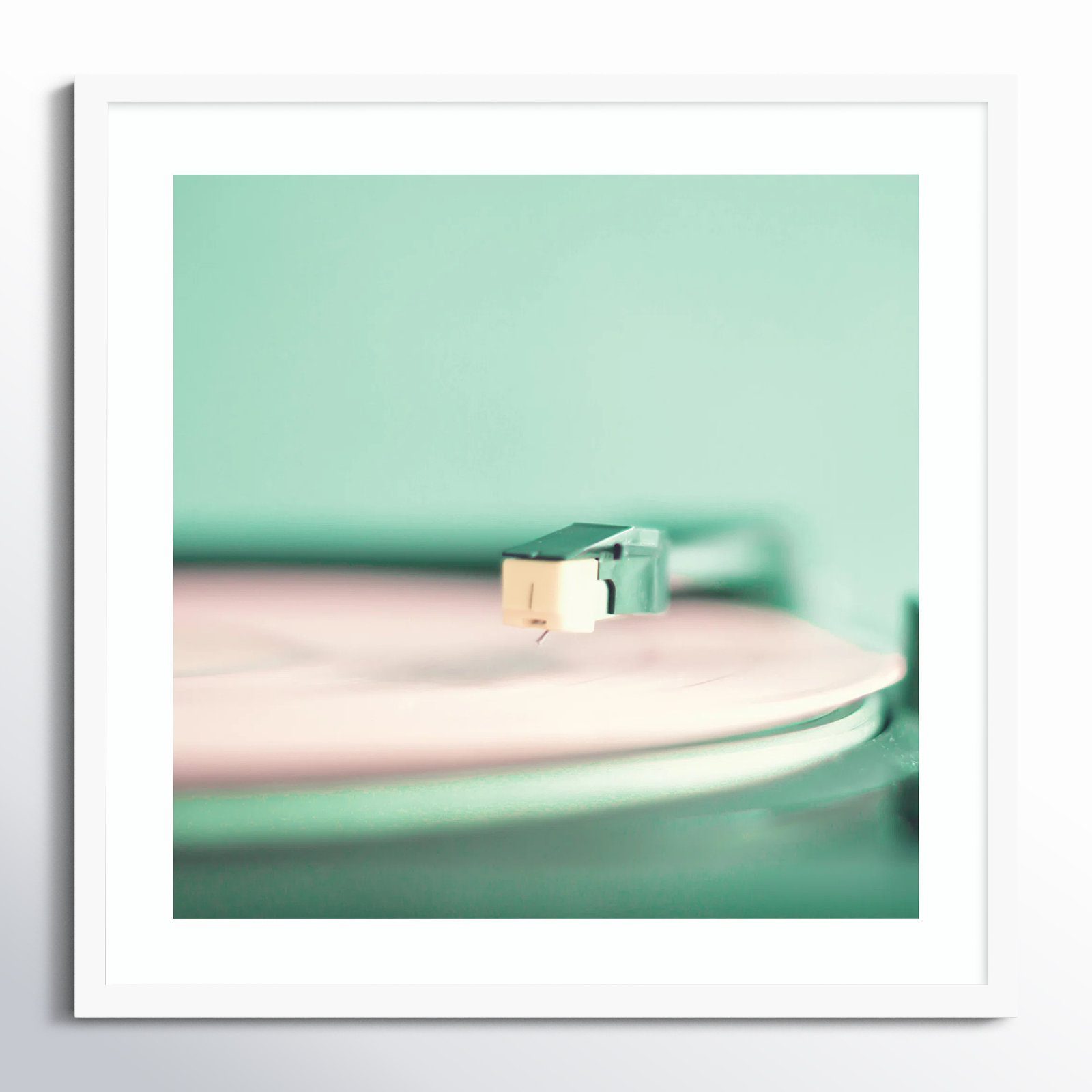 Analogue by Caroline Mint, White, 25.25" H x 25.25" W x 0.88" D
