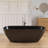 Forma 67'' Freestanding Tub Solid Surface Freestanding Soaking Bathtub-106894589