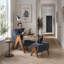 65cm Wide Rectangle Solid Colour Standard Ottoman-742561372