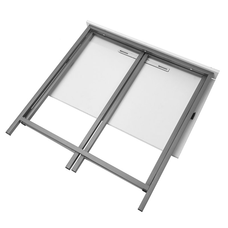 Jeness Metal Base Writing Desk, White