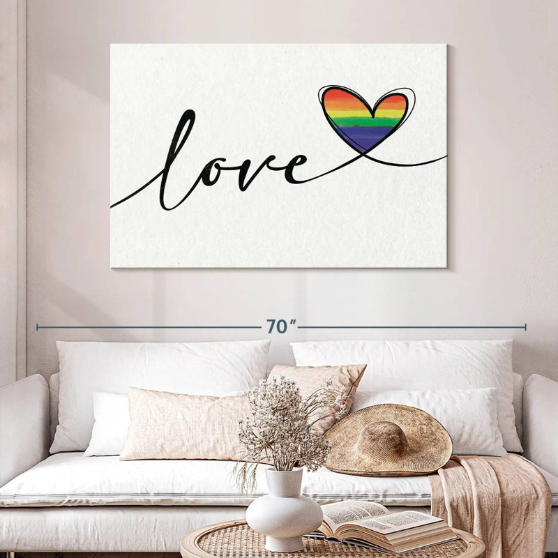 Plaque murale «Heart Love», H 26 po x l 39 po
