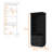 Black Glassware Rack Bar Cabinet - Stylish And Efficient Storage Solution Modern Featuring Display Spacious Interior
