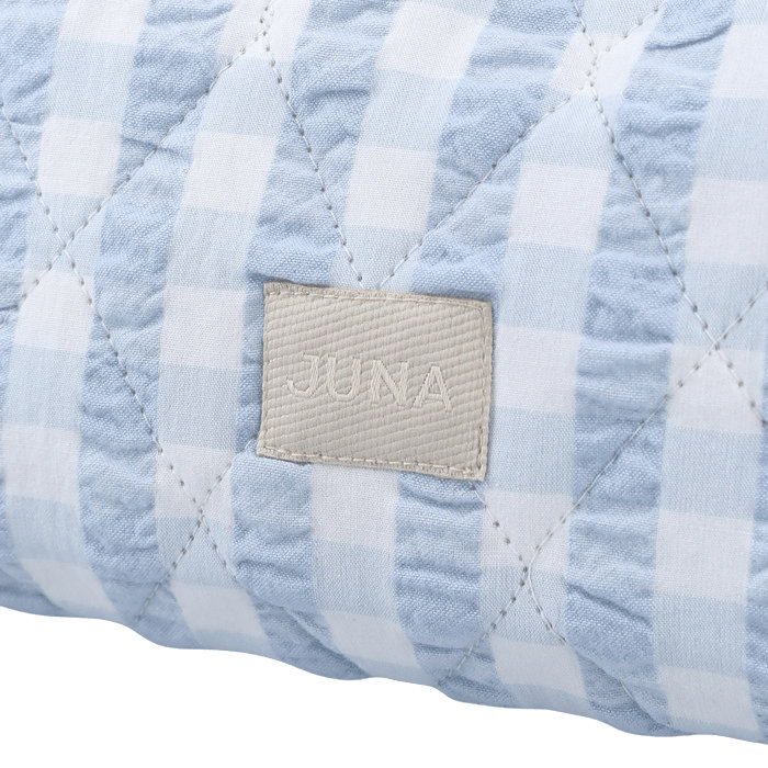 Baek And Bolge Nola Makeup Bag 9.1", Light blue/white