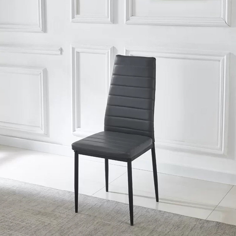 Chaise parsons Boriana, Noir, gris
