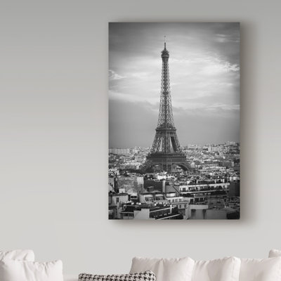 Avisha 'Eiffel Tower 5' Photographic Print on Wrapped Canvas