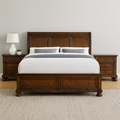 Eedie Queen 3PC Bed Walnut