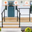 3 Step Handrails for Outdoor Indoor, Heavy Duty Metal Stair Railing, Easy Installation, Staircase Hand Rail Kit for Porch Deck Yard Garden