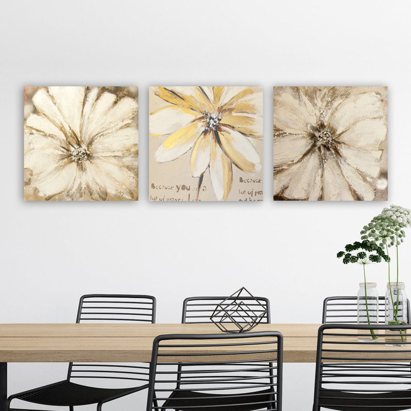 Ensemble de 3 impressions sur toile tendue
