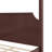 Lagola Queen Size Wood Canopy Bed Frame with Headboard, Four Poster Platform Bed Frame with Wooden Support Slats, No Box Spring Needed, Easy Assembly, Walnut-310431066-310431068