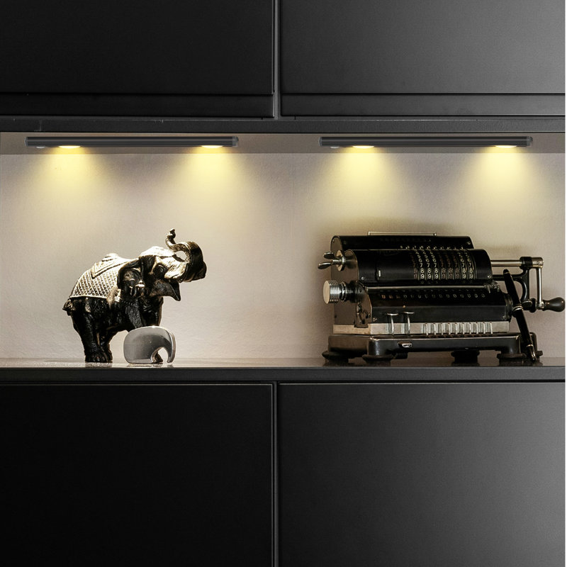 Lepotec Under Cabinet Lights - LED Wireless Motion Sensor Light, Rechargeable, Spotlight for Kitchen & Hallway, 3000