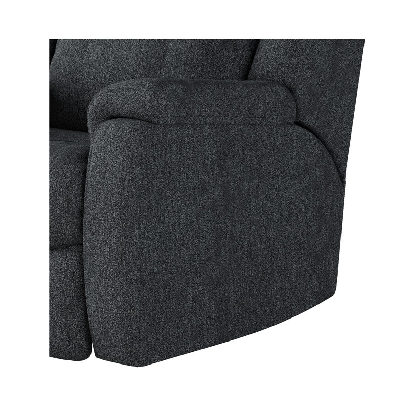 Hercules Dual Power Wall Recliner, Charcoal Chenille