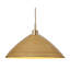 Spun 1-Light Natural Bamboo Pendant, Large-388825171
