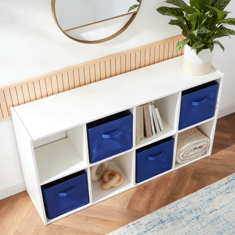 Fabric Storage Bins With Handles, Cube Organizer Bins For Home Organization, Sturdy And Lightweight Foldable Storage Cubes, Multipurpose Cloth Bins For Shelves And Closets
