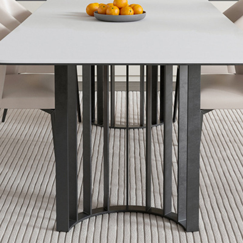 Rectangular minimalist dining table, 29.53"H x 55.12"L x 31.5"W