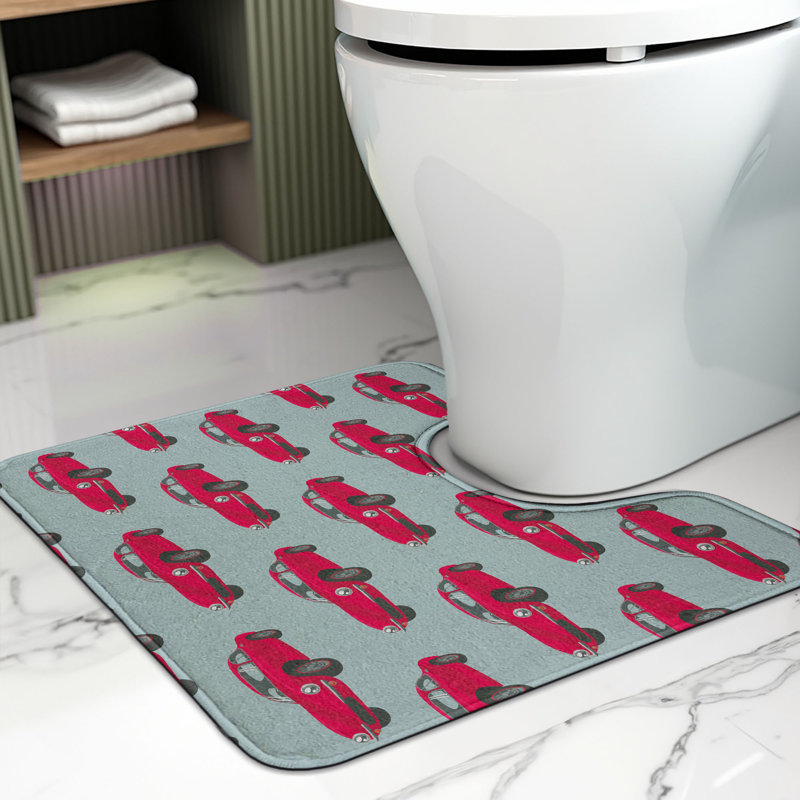  Tapis de salle de bain en forme de U Cars
