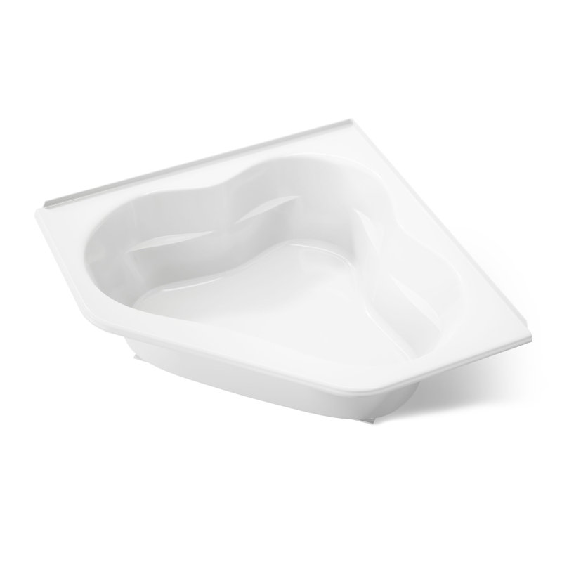 Tercet 60" x 60" Soaking Bathtub, White