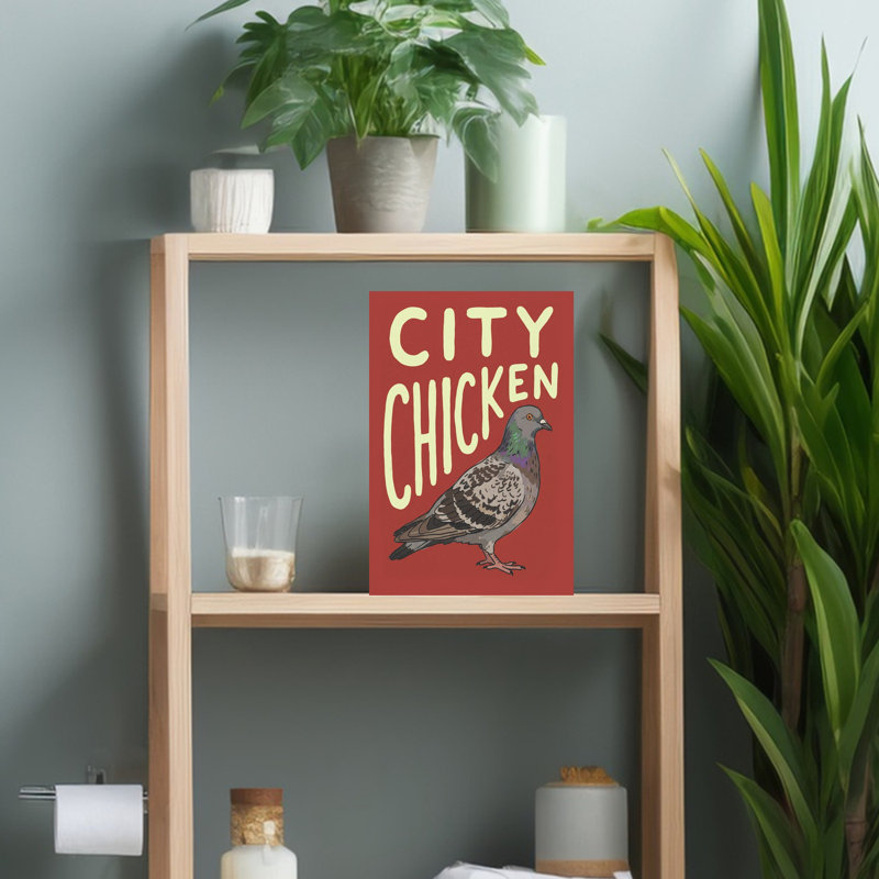 City Chicken Pigeon by Andreas Magnusson - Wrapped Canvas Print, 46 cm H x 30 cm W