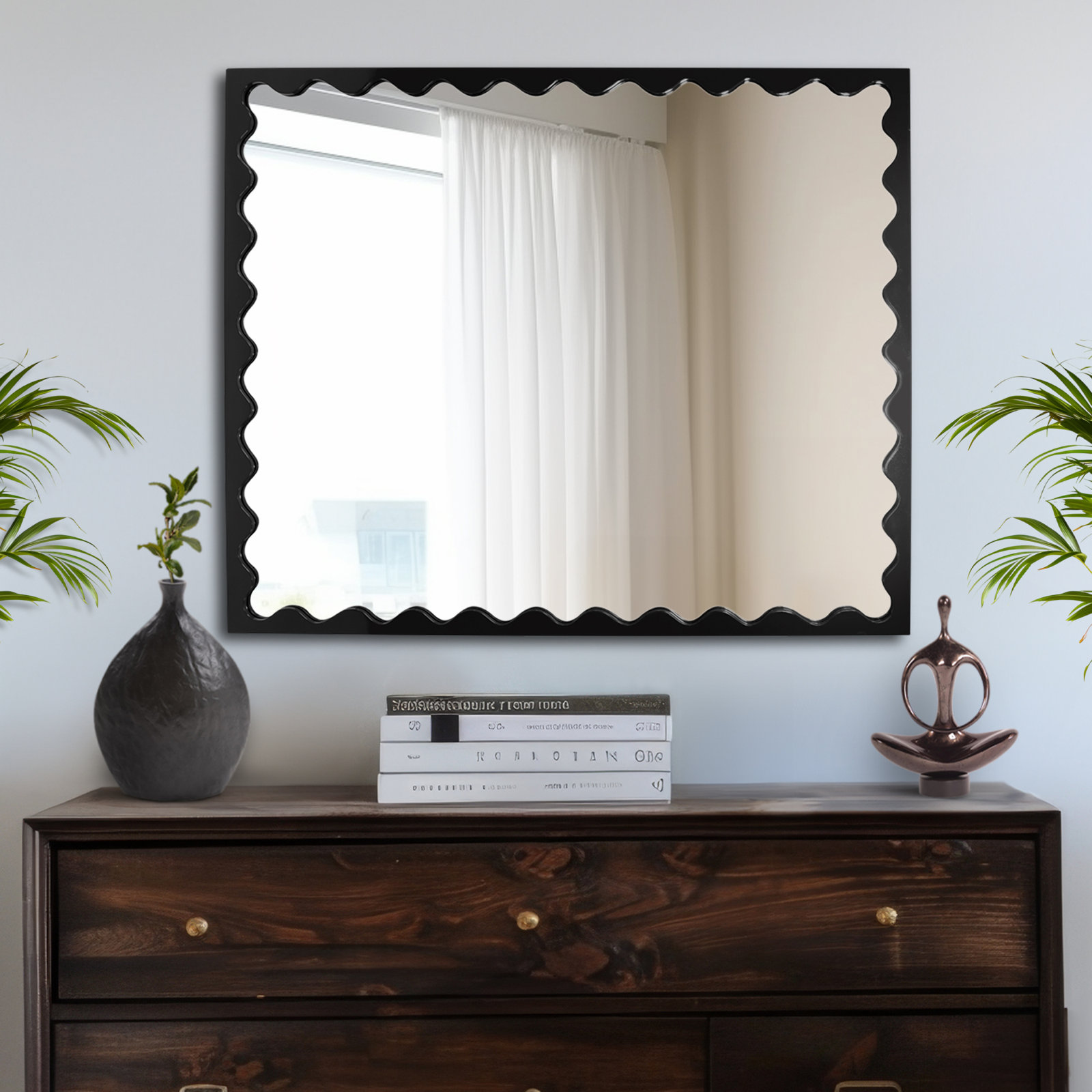 Ailee Rectangle Mirror, Black