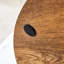 Table basse contemporaine à double couche Contemporary Artistic - marbre blanc et collage de grain de bois