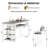 Euphemie 2 - Person Counter Height Bar Table Set with 2 Upholstered Stool Chairs-1433333993