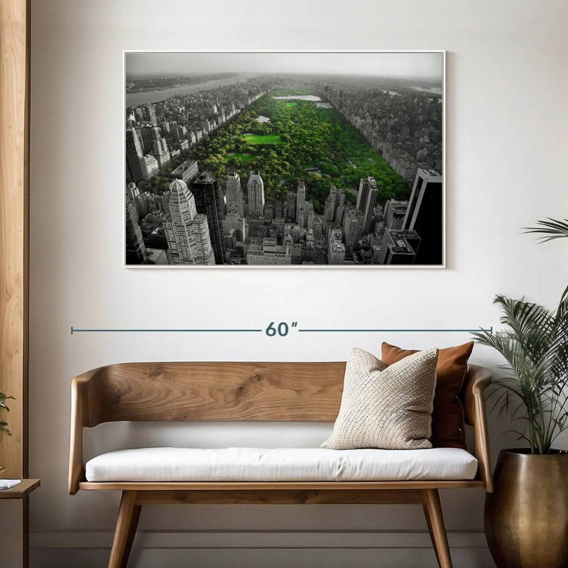 Central Park Pop, Floating Frame White, 46" X 31"